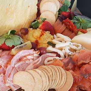 Antipasto, Seafood, Cheese and Meat Grazing Platters