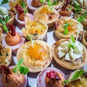 Assorted Gourmet Canapes Grazing Platters